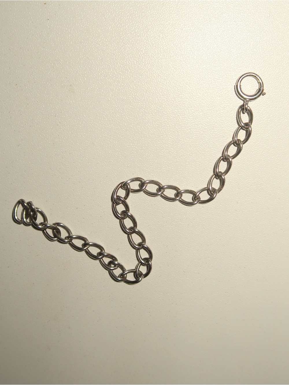 sterling silver oval link bracelet